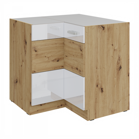 Szafka kuchenna dolna narożna Arteo 90x90 DN 1F BB